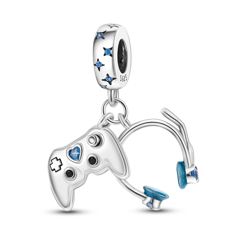 CHARM STERLING SILVER 925 LINEA NUOVA PENDENTE GAME