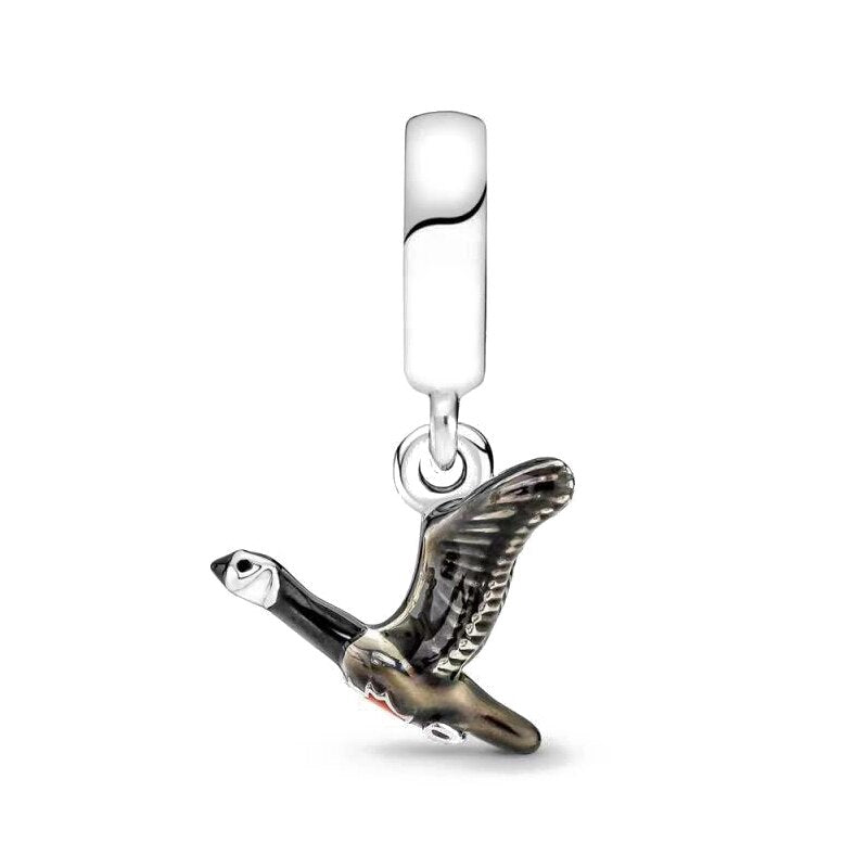 CHARM STERLING SILVER 925 UCCELLO ANIMALI