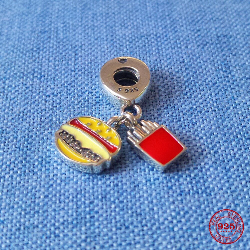 CHARM STERLING SILVER 925 FOOD